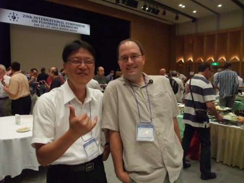 Lehigh University Vicic Lab - DV and Yoshi at Kyoto Flurine Conference